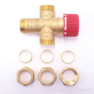 Injap pencampuran Thermostatic Brass